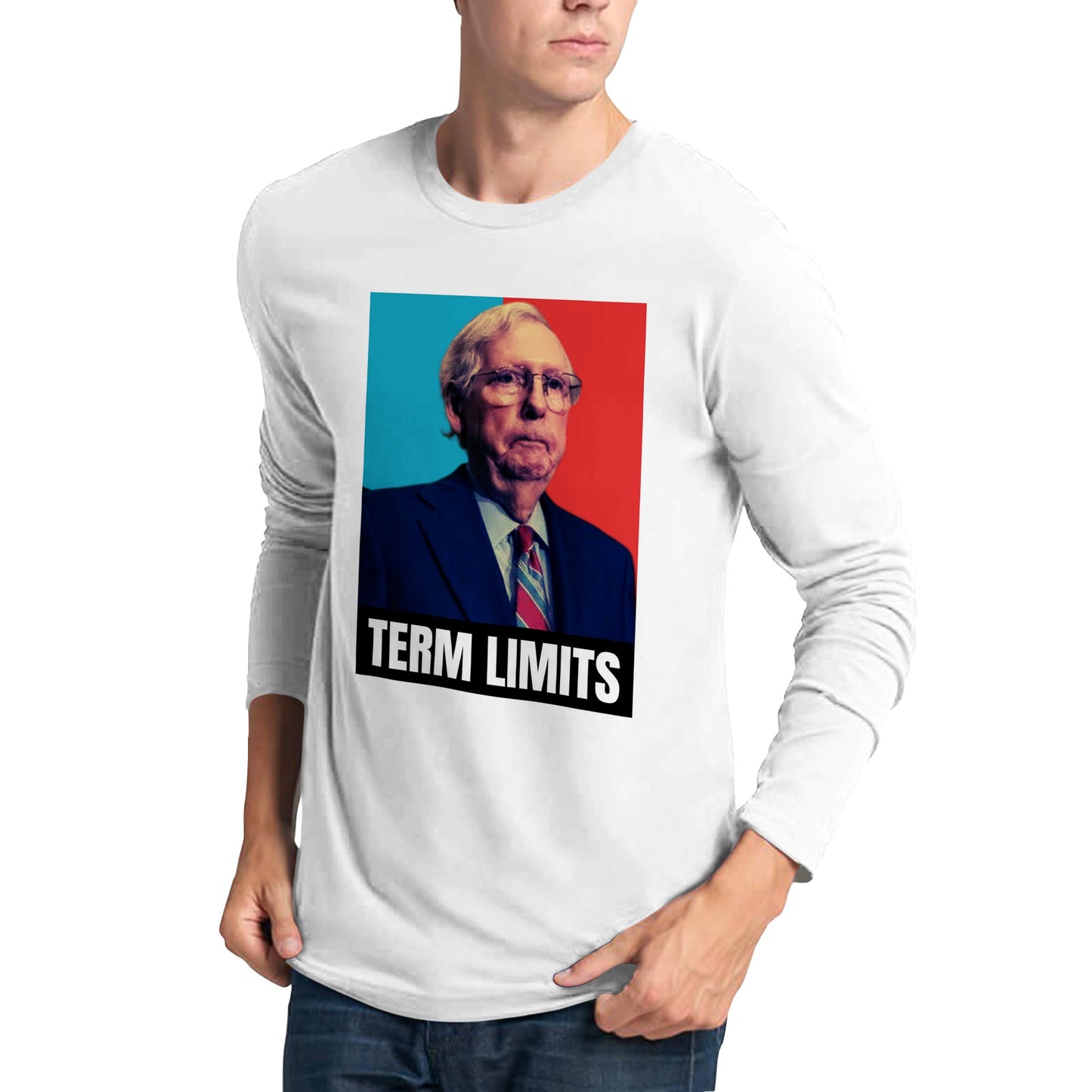 Longsleeve T-shirt - Term Limits (Male Face)