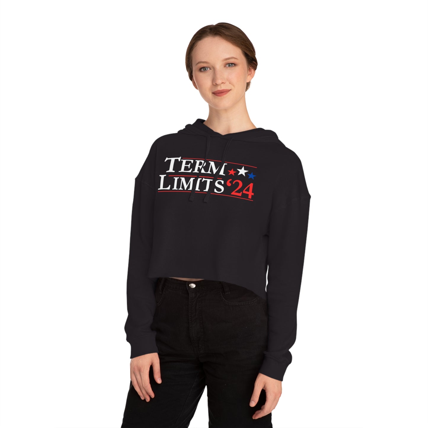 Term Limits '24 - Women’s Cropped Hooded Sweatshirt