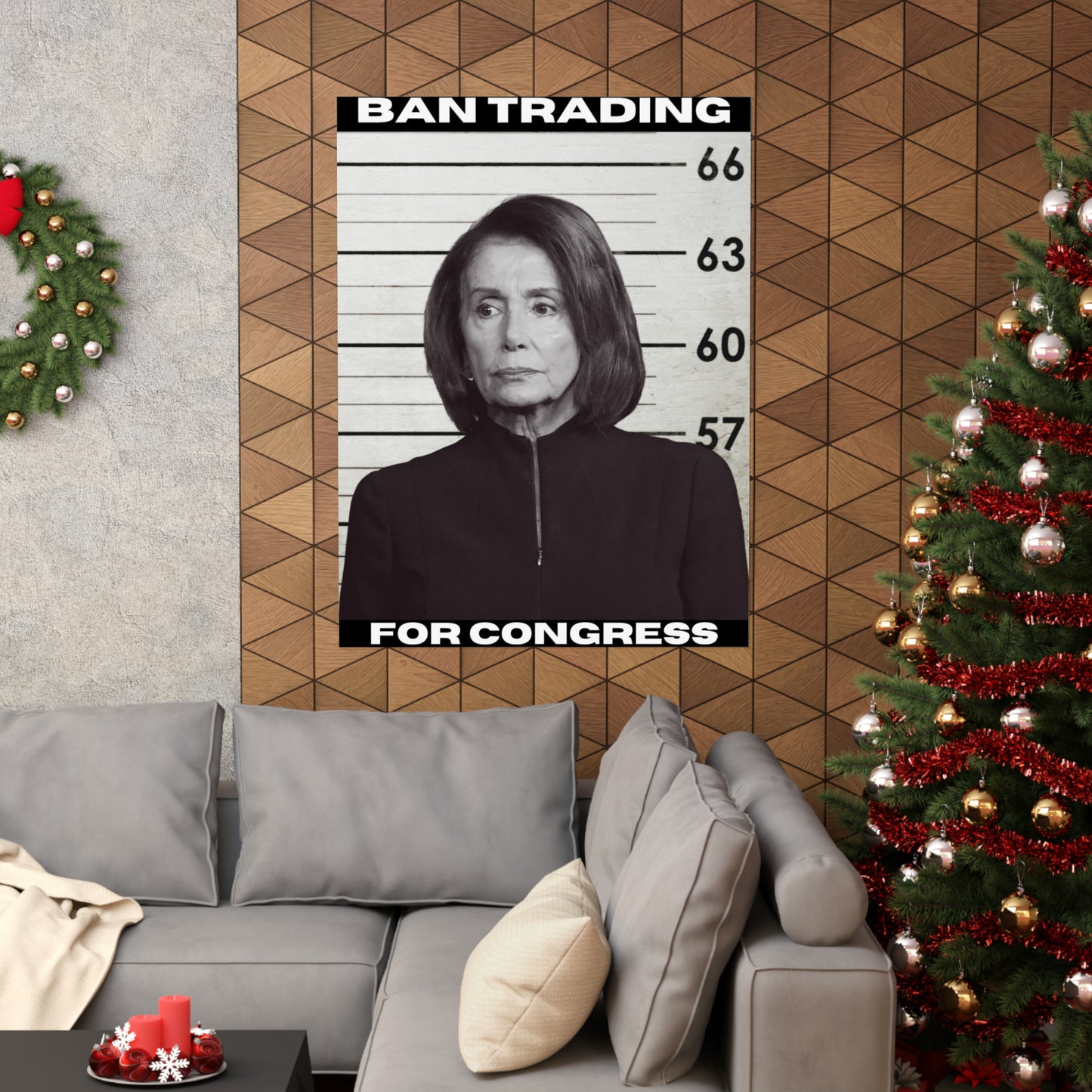 Matte Poster - Ban Trading for Congress