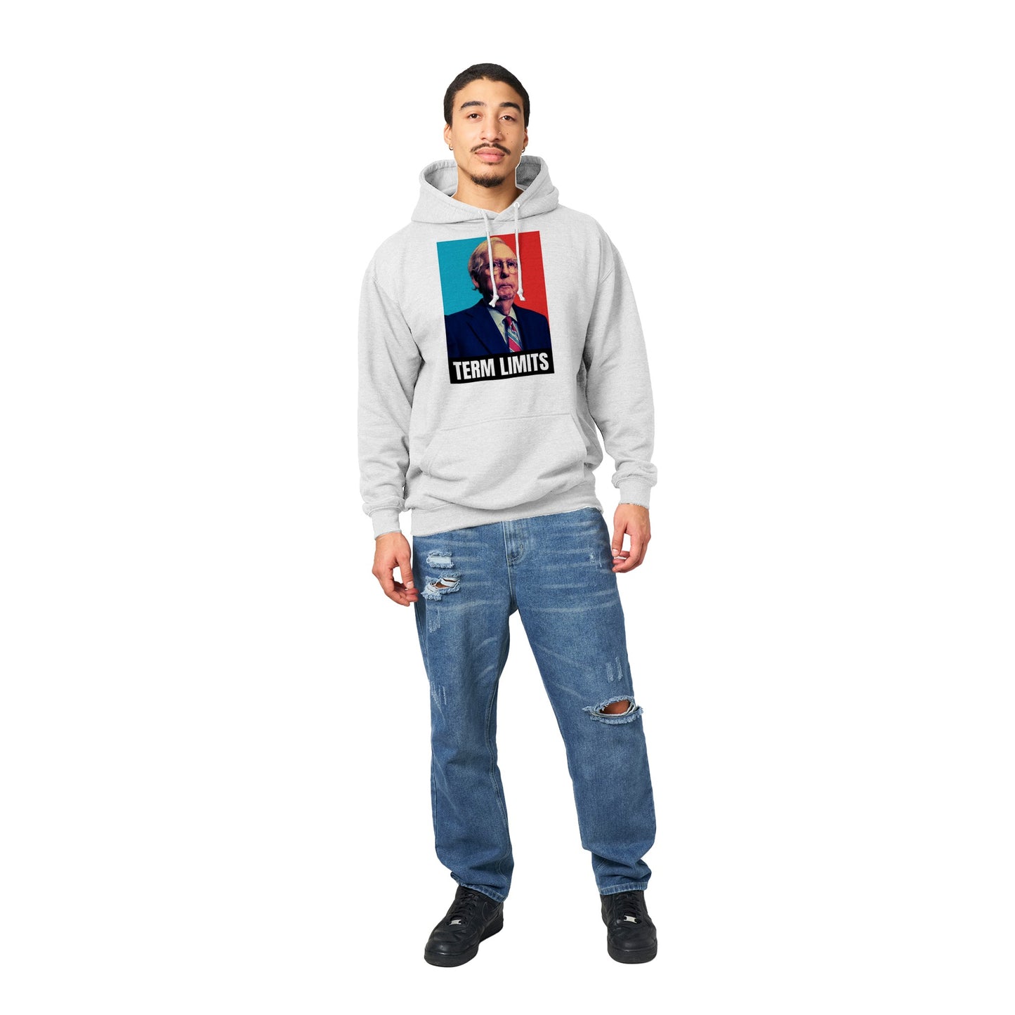 Pullover Hoodie - Term Limits (Male Face)