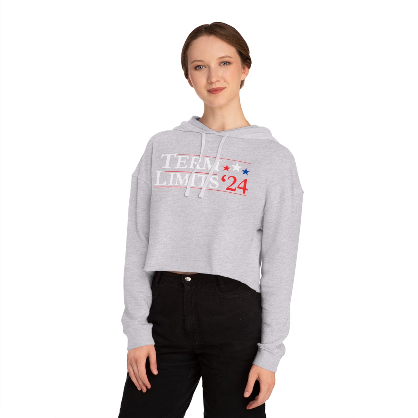 Term Limits '24 - Women’s Cropped Hooded Sweatshirt