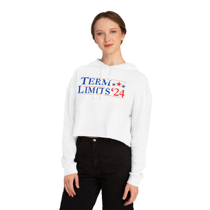 Term Limits '24 - Women’s Cropped Hooded Sweatshirt