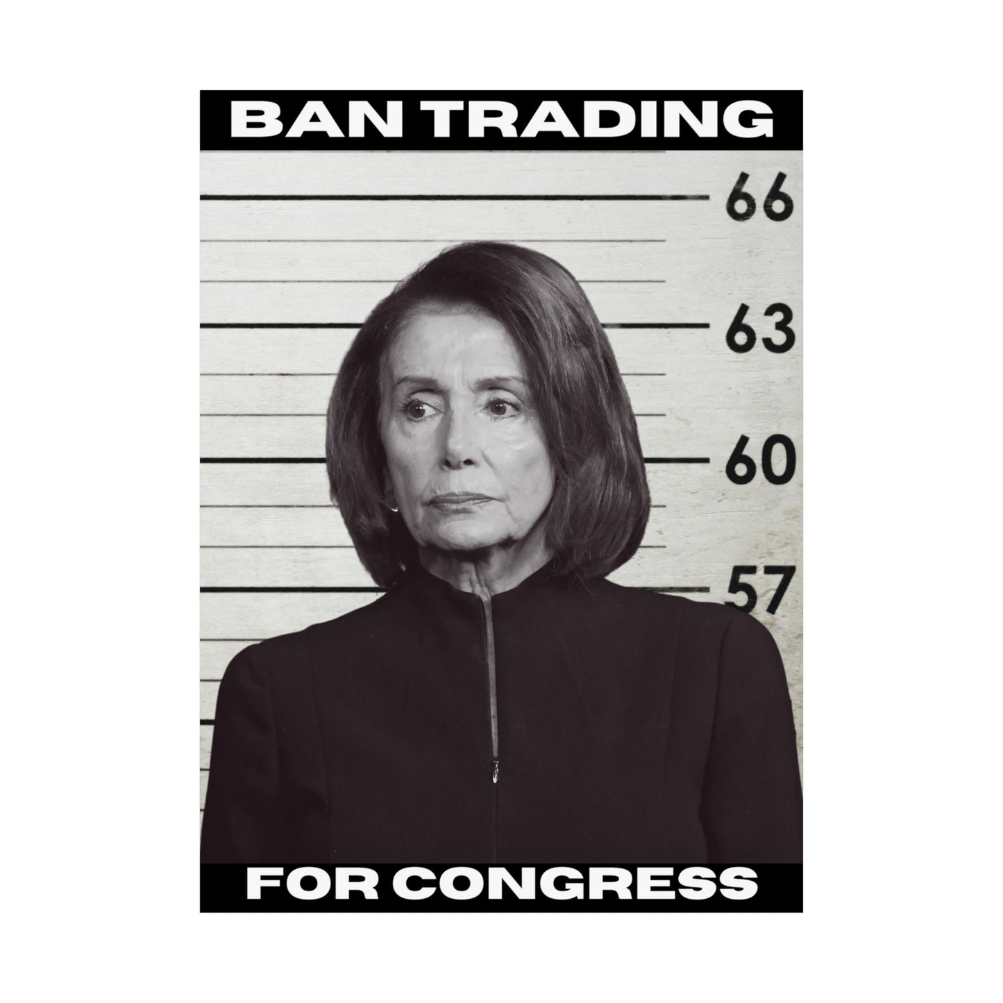 Matte Poster - Ban Trading for Congress