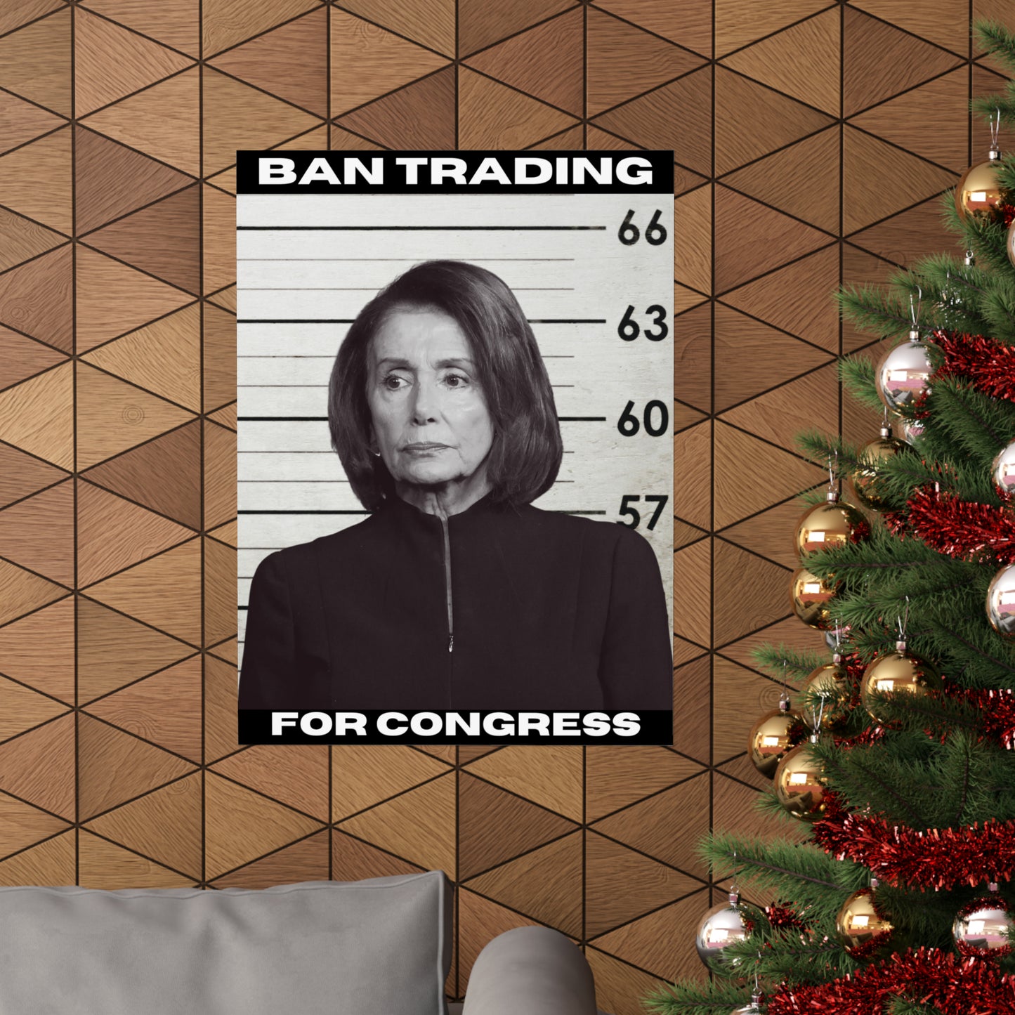 Matte Poster - Ban Trading for Congress