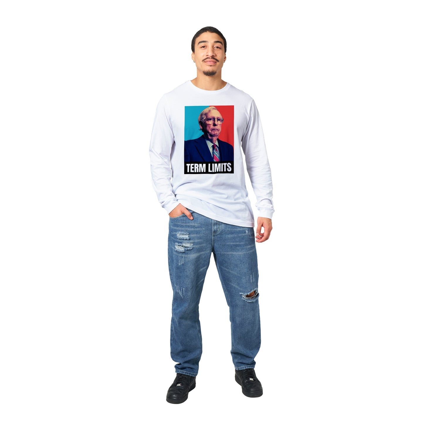 Longsleeve T-shirt - Term Limits (Male Face)